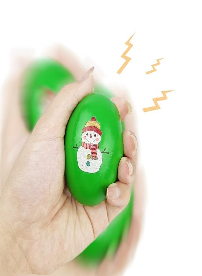 OCBTOW 6 Pack Christmas Wooden Shake Eggs Musical Eggs Shakers for Toddlers Kids Girls Boys Christmas Stocking Stuffers Gifts Party Favors - Image 5